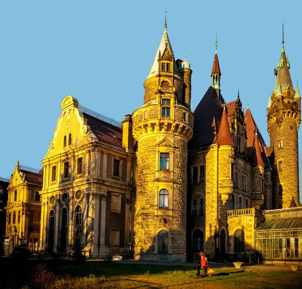 Moszna castle, Lengyelország — Stock Fotó