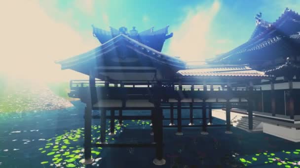 Templo del budismo zen — Vídeos de Stock