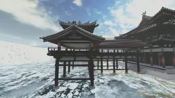 Templo do budismo zen — Vídeo de Stock