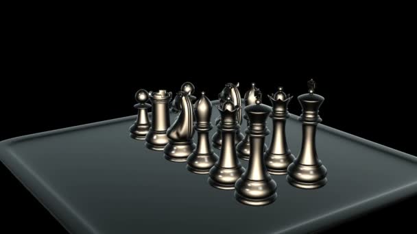 Bitwa pod szachy — Wideo stockowe