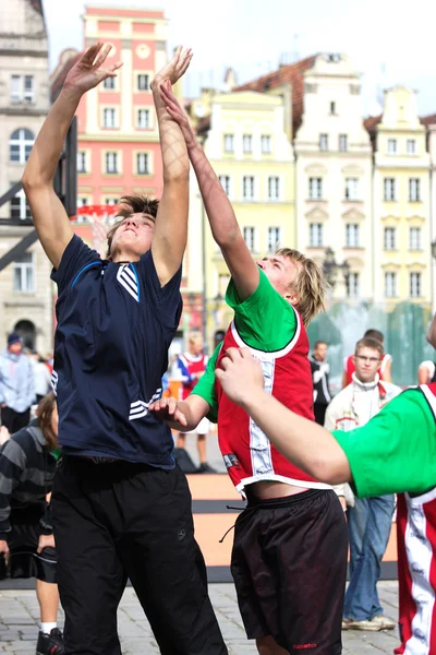 Mistrovství v streetball — Stock fotografie