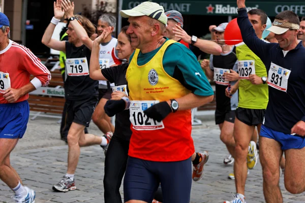 Runners in marathon — Stock Photo, Image