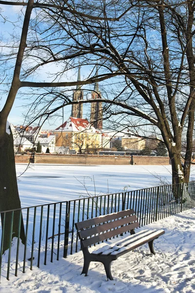 Пам'ятник у Вроцлаві, Польща — стокове фото