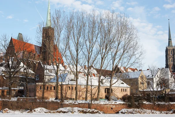 Пам'ятник у Вроцлаві, Польща — стокове фото