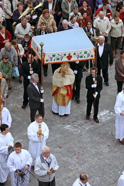 Náboženská procesí v wroclaw, Polsko — Stock fotografie