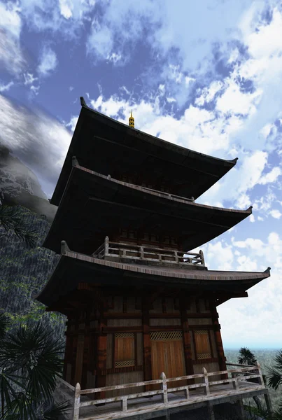 Zen buddhistiska tempel — Stockfoto