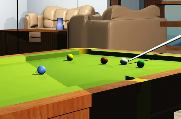 Snooker szoba — Stock Fotó