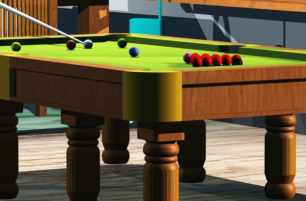 Snooker room — Stock Photo, Image