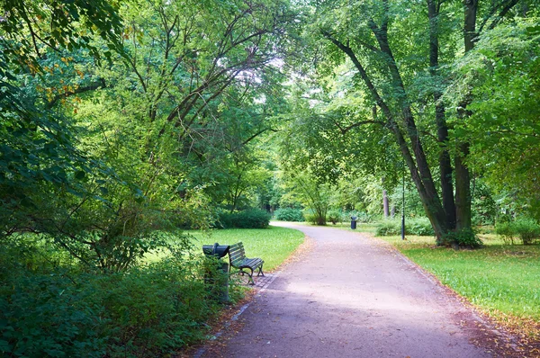 Public park in spring time — Stock Photo, Image