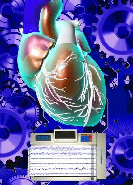 Modelo de coração humano — Fotografia de Stock