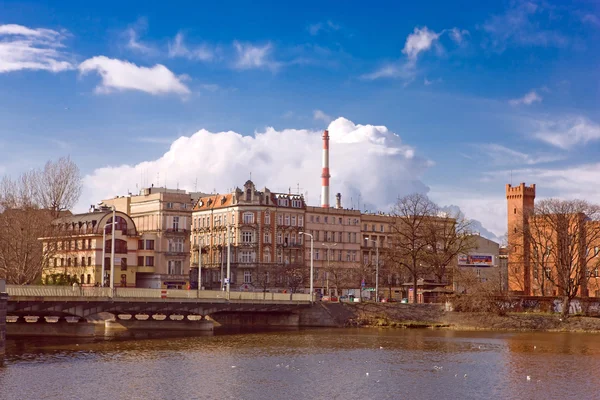 Panoramic view on Ostrow Tumski in Wroclaw, Poland — Stock Photo, Image