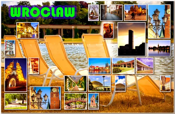 European city in collage — Stock Photo, Image