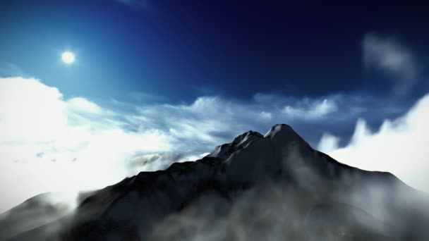 Cumulus bulutları üzerinden uçan uçak üzerinde — Stok video