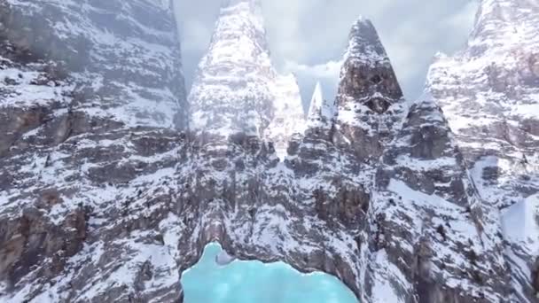 Cordilheiras dos Andes, Argentina Chile, vista aérea — Vídeo de Stock