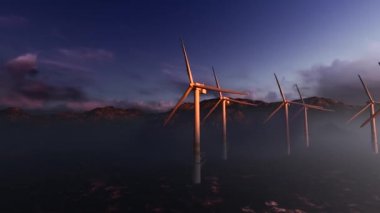 Offshore güç Rüzgar türbinleri
