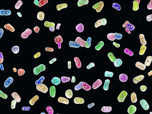 Смешные бактерии — стоковое фото