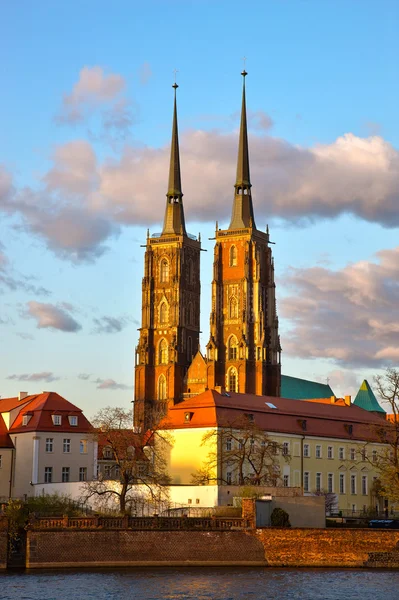 Gothic Cathedral in Wroclaw, Poland — Stock Photo, Image