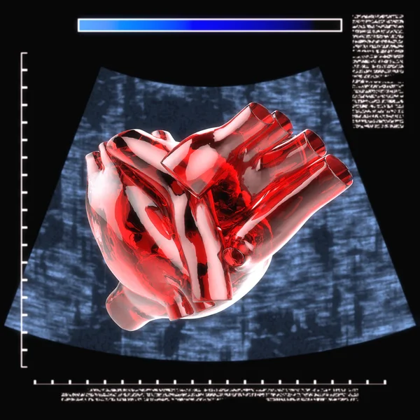 Cuore umano artificiale — Foto Stock