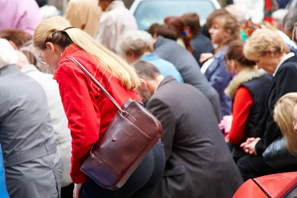 Grote menigte van — Stockfoto