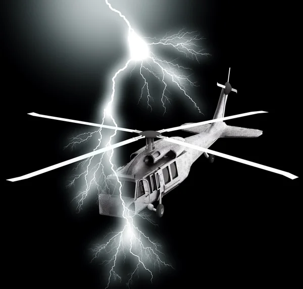 Militaire chopper — Stockfoto