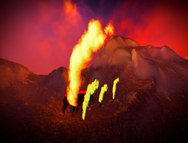 Volcanic eruption — Stock Photo, Image