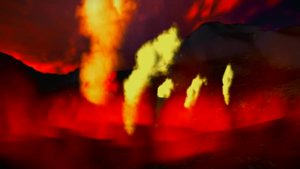 Éruption volcanique impressionnante sur l'île 