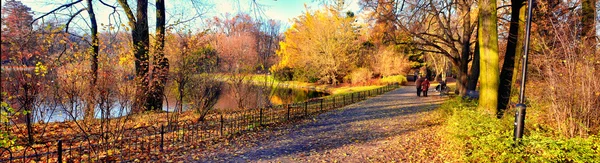 Coppia anziana nel parco — Foto Stock