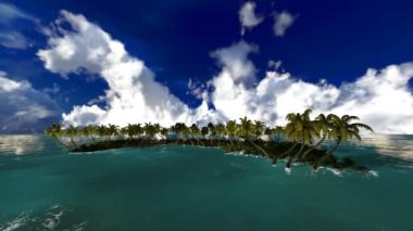 ada üzerinde tropikal fırtına