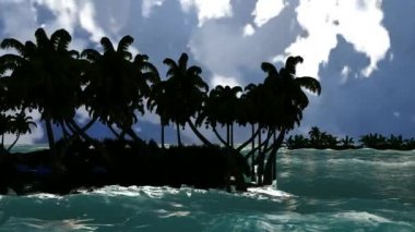 ada üzerinde tropikal fırtına