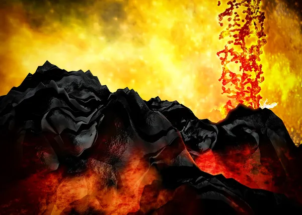 Volcanic eruption — Stock Photo, Image