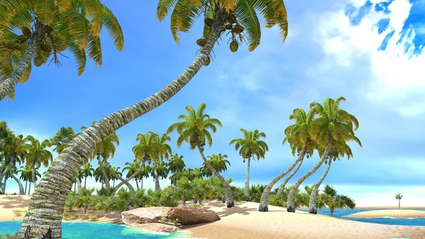 Тропический райский пляж — стоковое фото
