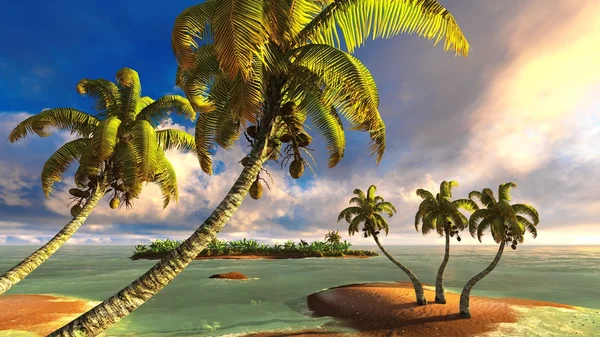 Tropical paradise beach — Stock Photo, Image
