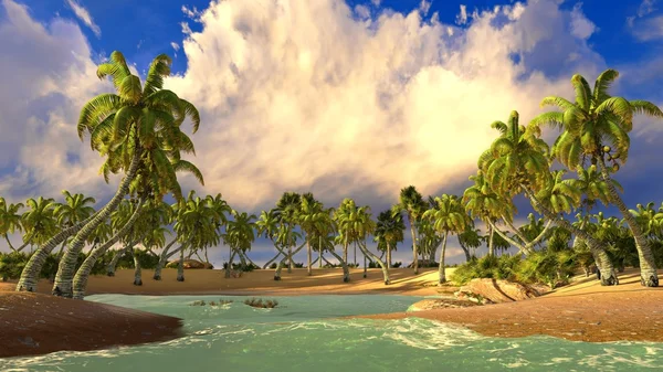 熱帯の楽園ビーチ — ストック写真