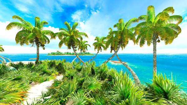 热带天堂海滩 — 图库照片