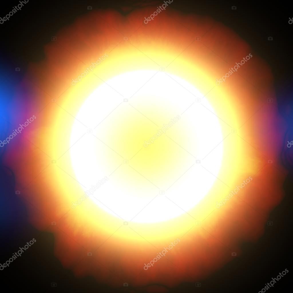 Supernova burst in deep space