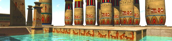 Egyptian swimming pool — Stock Photo, Image