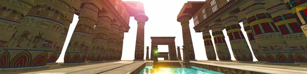 Egyptiska tempel — Stockfoto