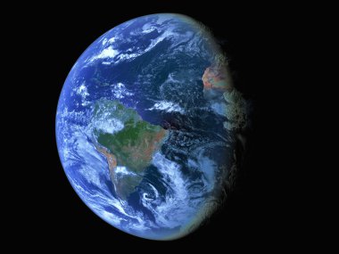 Güney Amerika uzaydan