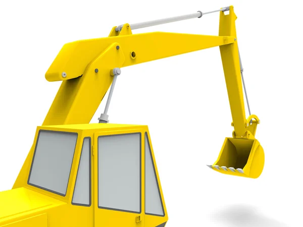 Yellow excavator — Stock Photo, Image