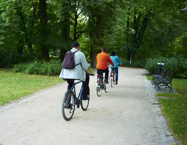 Family bikers — Stock Photo, Image