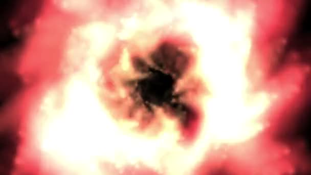 Supernova barsten in de diepe ruimte — Stockvideo