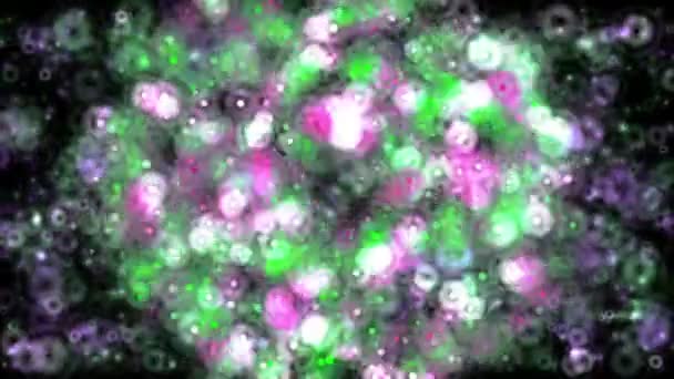 Ilustración 3d de bacterias coloridas — Vídeo de stock