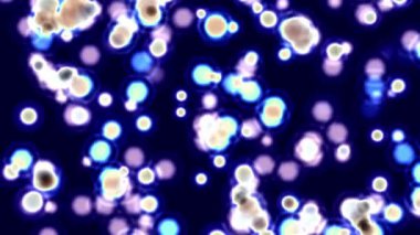 3D render illüstrasyon renkli bakteri