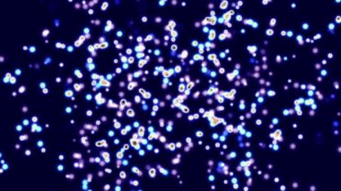 3D render illüstrasyon renkli bakteri