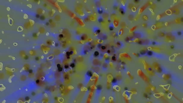 Illustration de rendu 3D de bactéries colorées 