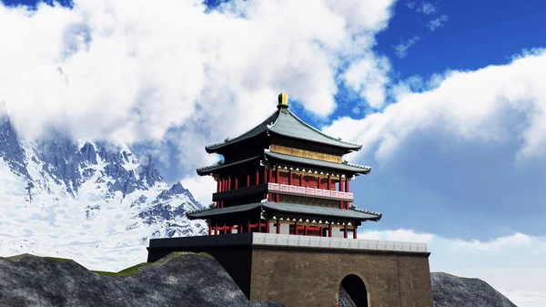 Sun temple - buddhistiska helgedom — Stockfoto