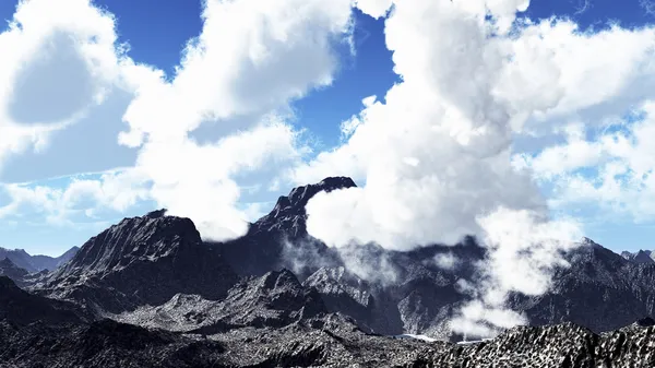 Извержение Анака Кракатау — стоковое фото