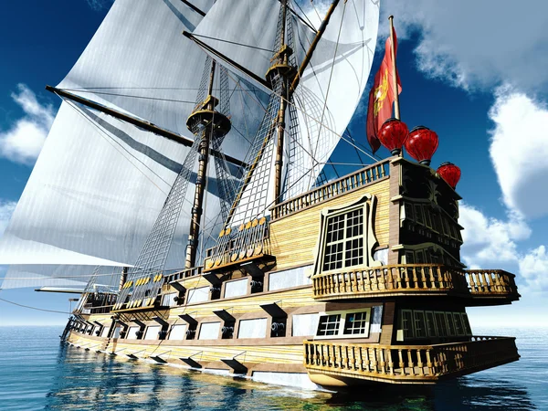 Pirate brigantine — Stock Photo, Image