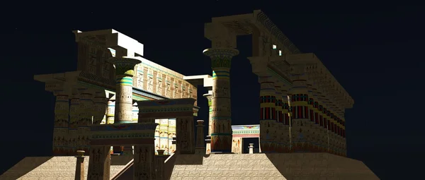 Egyptiska tempel — Stockfoto