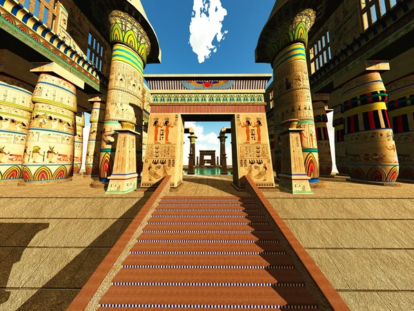 Egyptian temple — Stock Photo, Image